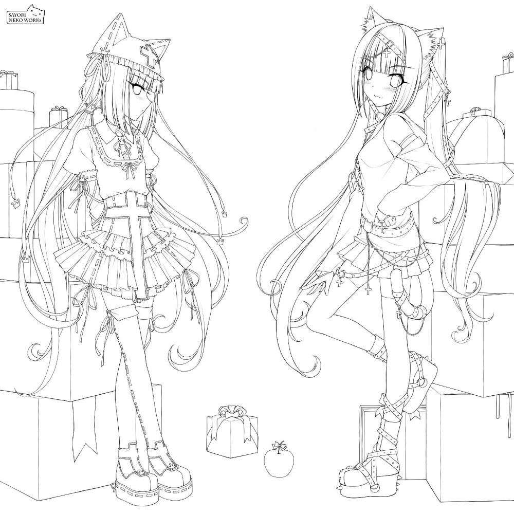 黑白动漫手绘线稿 艺术创作与设计的基础